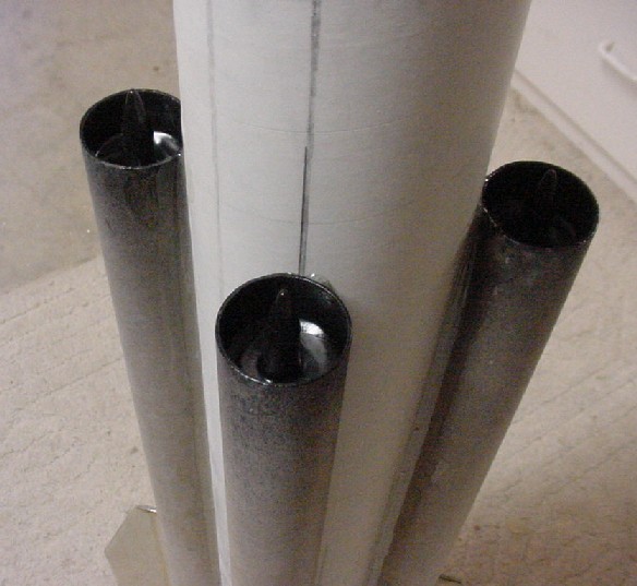 Forward end Ramjet tubes